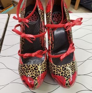 Too Fast Leopard Rose Heels